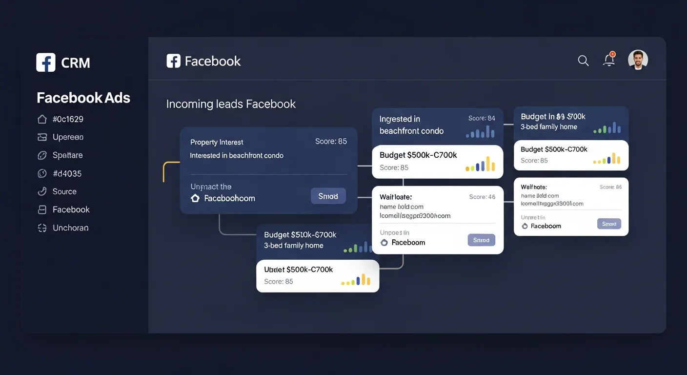 Facebook Ads lead capture dashboard