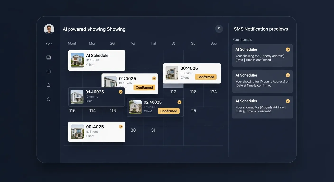 AI showing scheduling interface